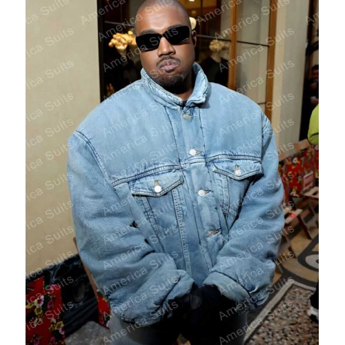 ✴︎SALE✴︎ KAJA 12oz BLUE DENIM JACKET OVY Kanye-West-2023-New-Denim-Blue